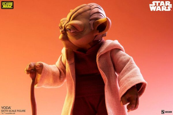 STAR WARS - Figurine 1/6 The Clone Wars Yoda 14 cm – Image 15