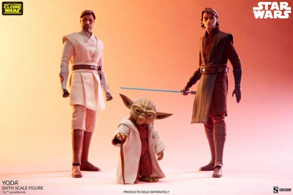 STAR WARS - Figurine 1/6 The Clone Wars Yoda 14 cm – Image 16