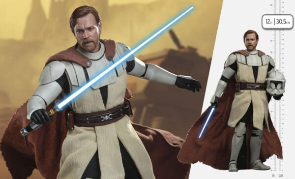 STAR WARS - Figurine 1/6 Obi-Wan Kenobi The Clone Wars 30 cm – Image 2