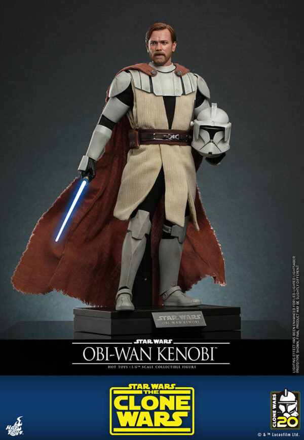 STAR WARS - Figurine 1/6 Obi-Wan Kenobi The Clone Wars 30 cm – Image 3