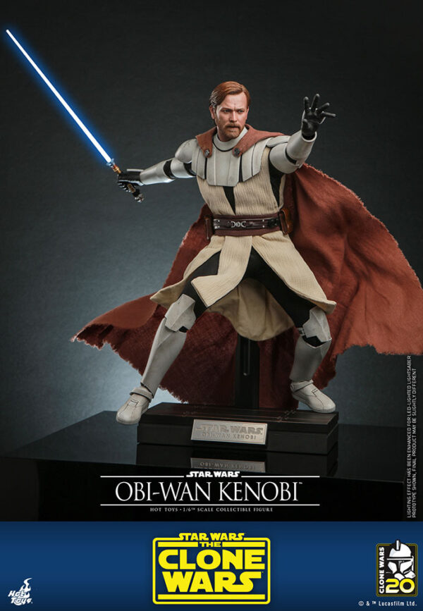 STAR WARS - Figurine 1/6 Obi-Wan Kenobi The Clone Wars 30 cm – Image 4