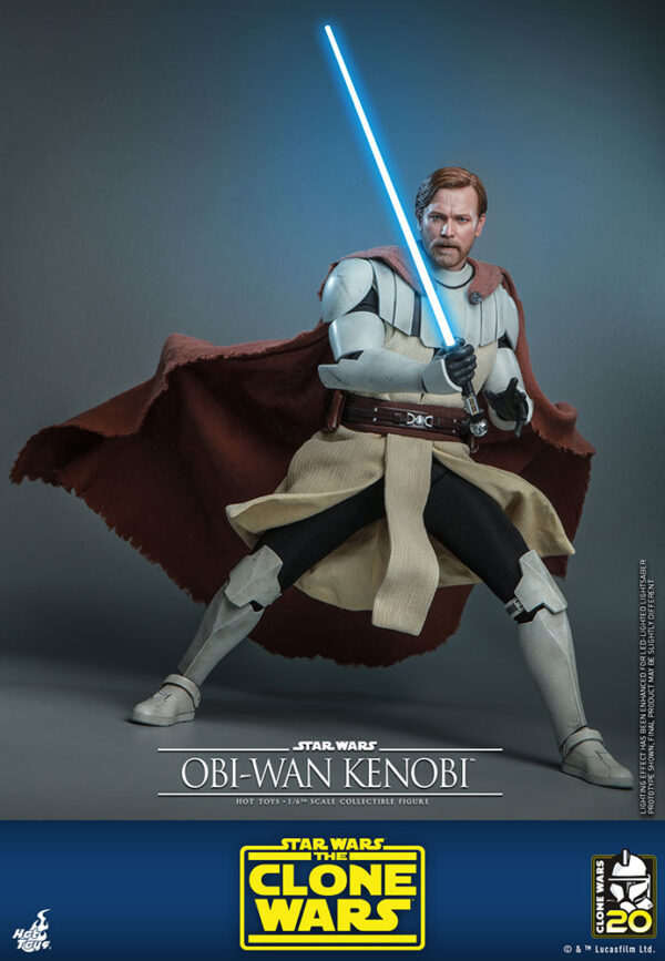 STAR WARS - Figurine 1/6 Obi-Wan Kenobi The Clone Wars 30 cm – Image 5