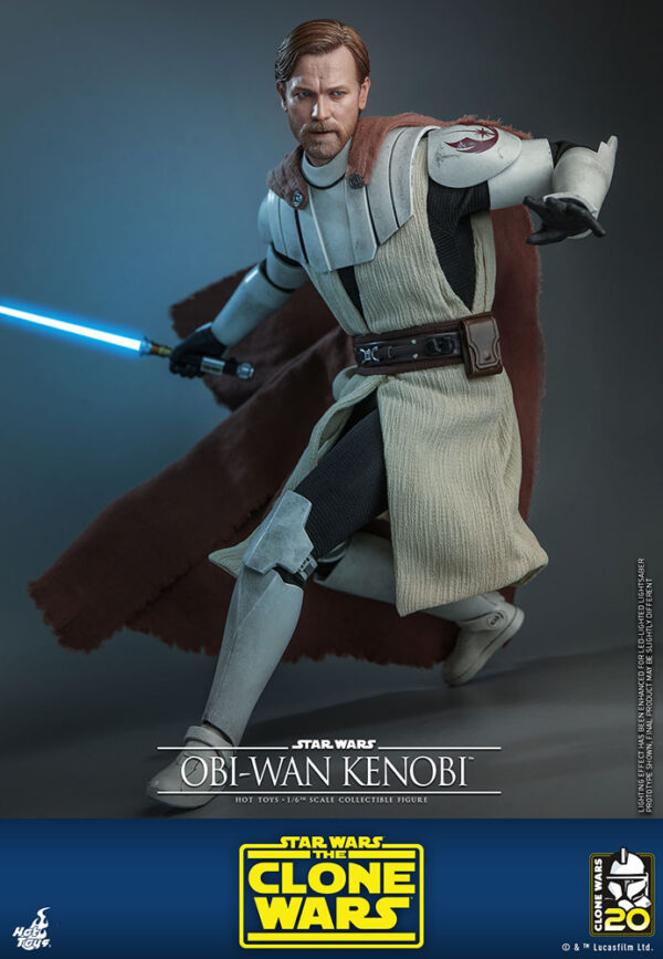 STAR WARS - Figurine 1/6 Obi-Wan Kenobi The Clone Wars 30 cm – Image 6