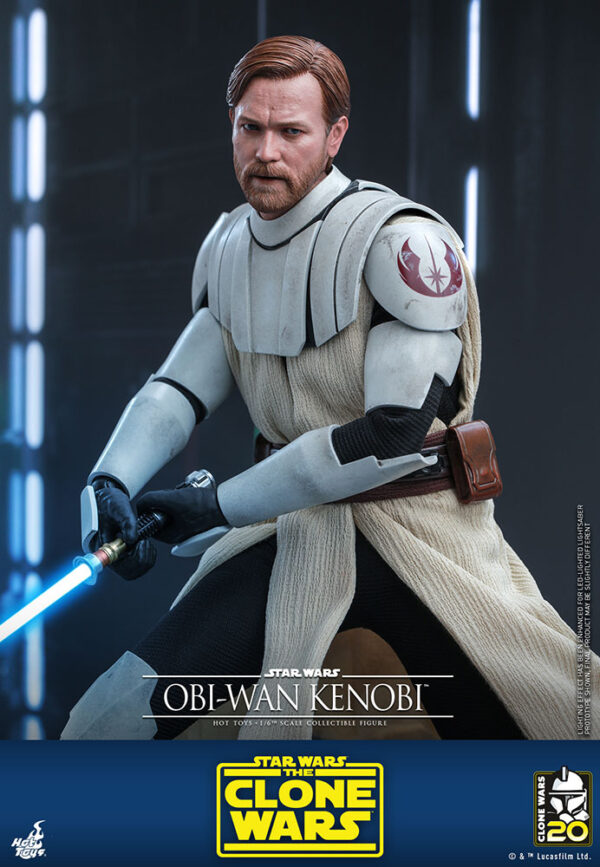 STAR WARS - Figurine 1/6 Obi-Wan Kenobi The Clone Wars 30 cm – Image 8