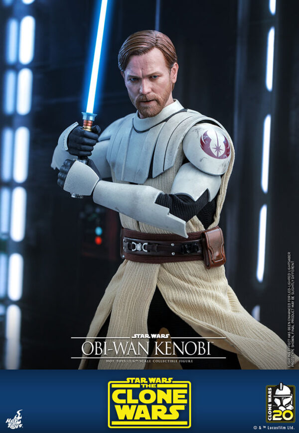 STAR WARS - Figurine 1/6 Obi-Wan Kenobi The Clone Wars 30 cm – Image 9