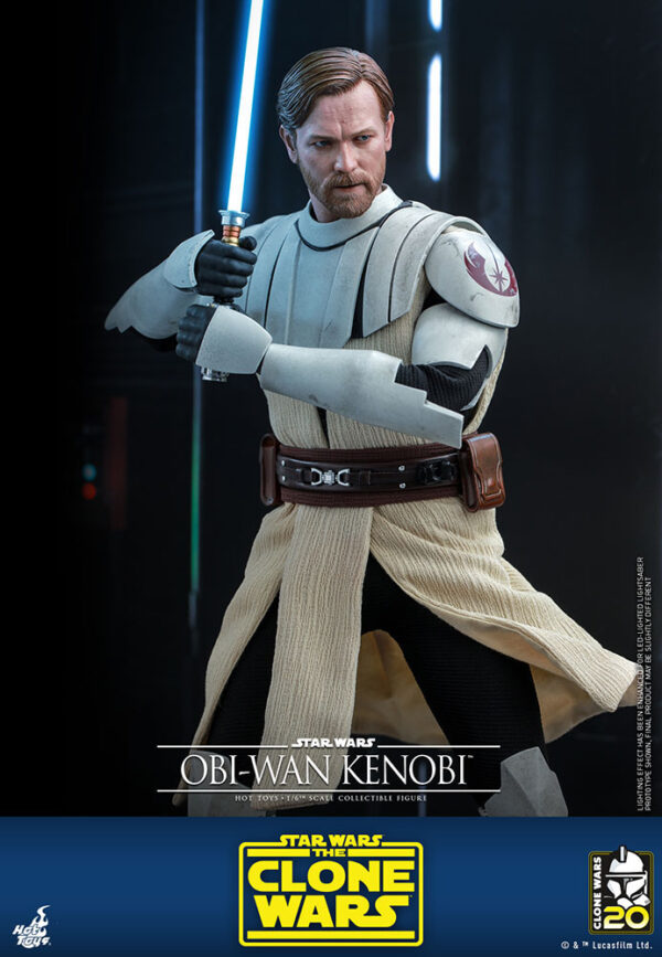 STAR WARS - Figurine 1/6 Obi-Wan Kenobi The Clone Wars 30 cm – Image 10