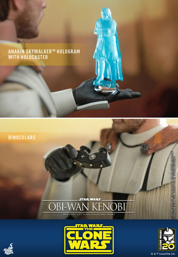 STAR WARS - Figurine 1/6 Obi-Wan Kenobi The Clone Wars 30 cm – Image 11