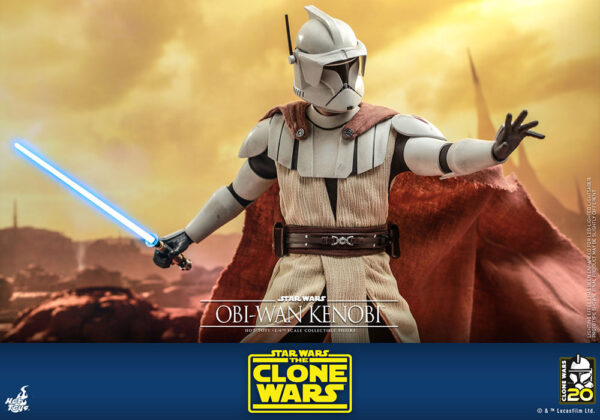 STAR WARS - Figurine 1/6 Obi-Wan Kenobi The Clone Wars 30 cm – Image 13