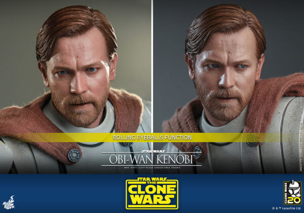 STAR WARS - Figurine 1/6 Obi-Wan Kenobi The Clone Wars 30 cm – Image 21