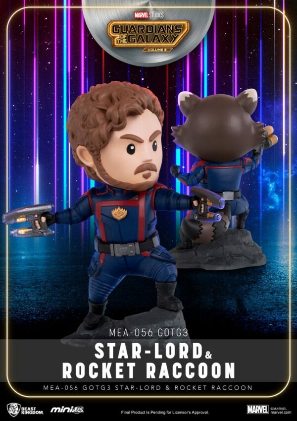 MARVEL - Figurines Mini Egg Attack Star-Lord & Rocket Raccoon (Les Gardiens de la Galaxie Vol. 3) 8-10 cm – Image 2