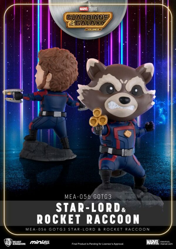 MARVEL - Figurines Mini Egg Attack Star-Lord & Rocket Raccoon (Les Gardiens de la Galaxie Vol. 3) 8-10 cm – Image 4