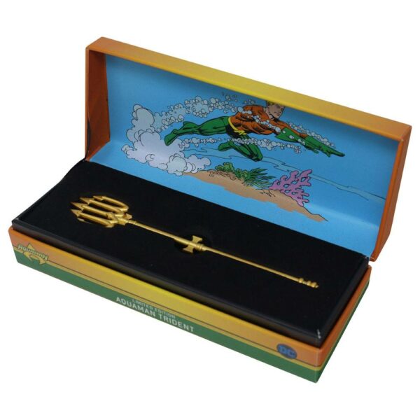 DC COMICS - Mini Réplique Trident Aquaman Plaqué Or – Image 5