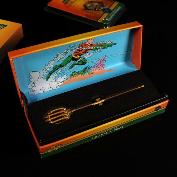 DC COMICS - Mini Réplique Trident Aquaman Plaqué Or – Image 8