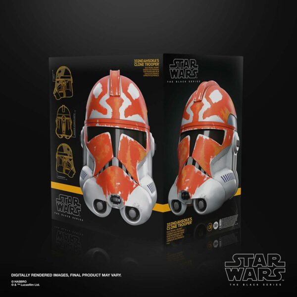 Star Wars Black Series – Réplique 1/1 Casque électronique The Clone Wars 332nd Ahsoka's Clone Trooper – Image 19