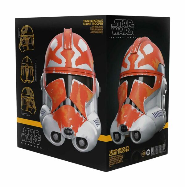 Star Wars Black Series – Réplique 1/1 Casque électronique The Clone Wars 332nd Ahsoka's Clone Trooper – Image 20