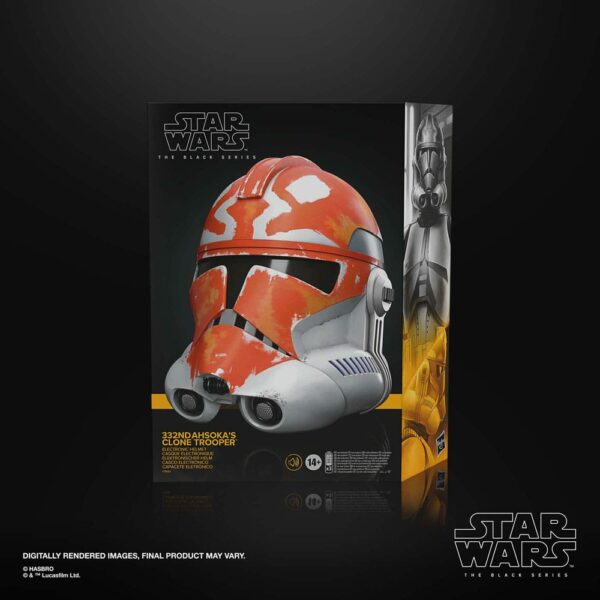 Star Wars Black Series – Réplique 1/1 Casque électronique The Clone Wars 332nd Ahsoka's Clone Trooper – Image 23