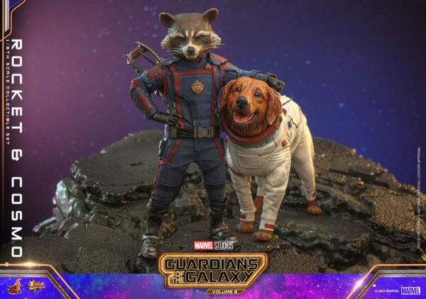 MARVEL - Figurines 1/6 Rocket Raccoon & Cosmo Movie Masterpiece Les Gardiens de la Galaxie Vol.3 16 cm – Image 11