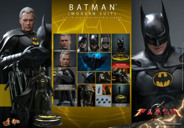 DC COMICS - Figurine Movie Masterpiece 1/6 Batman Modern Suit (The Flash) 30 cm – Image 24