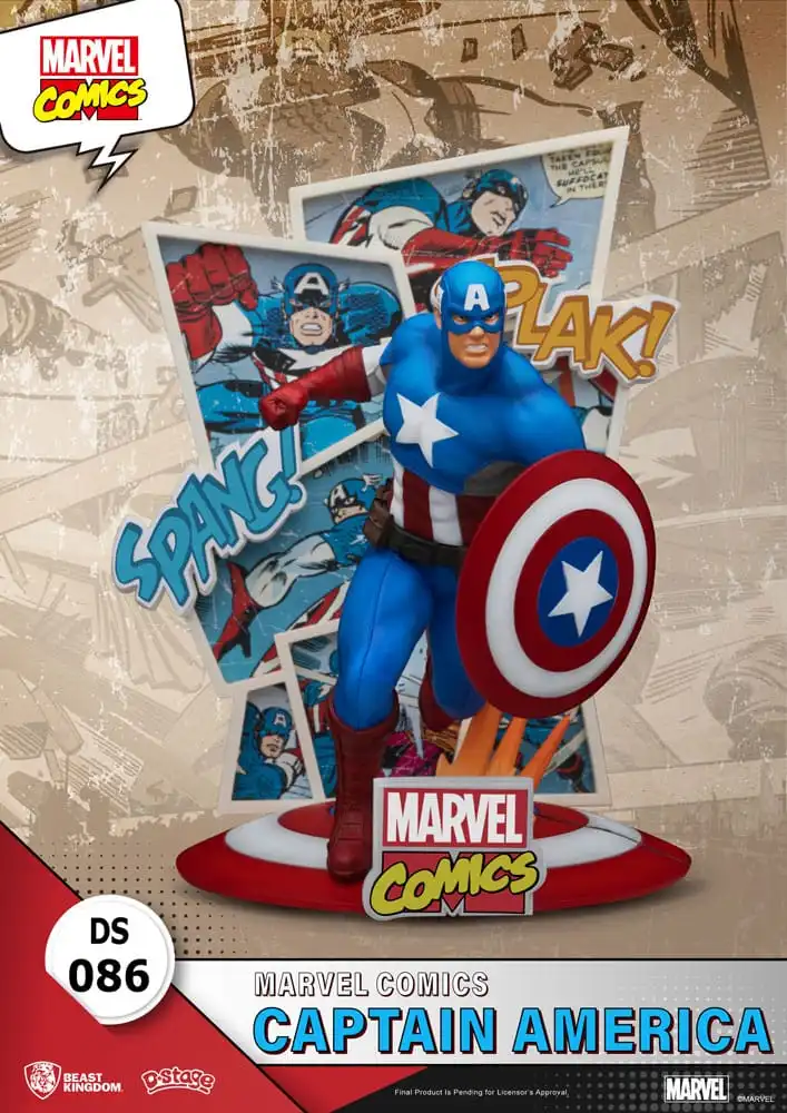 MARVEL - Figurine Diorama Captain America D-Stage 16 cm