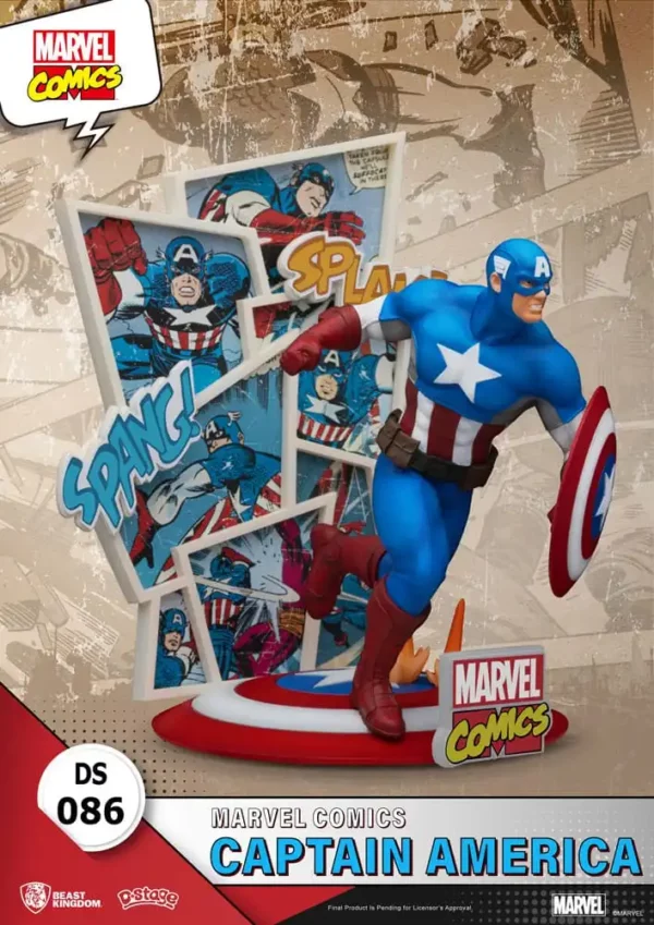 MARVEL - Figurine Diorama Captain America D-Stage 16 cm – Image 2