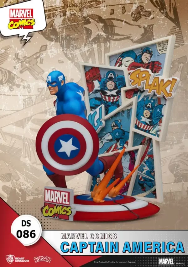 MARVEL - Figurine Diorama Captain America D-Stage 16 cm – Image 3