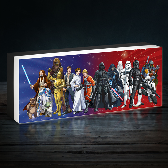 STAR WARS – Décoration Lumineuse Personnages 30 cm