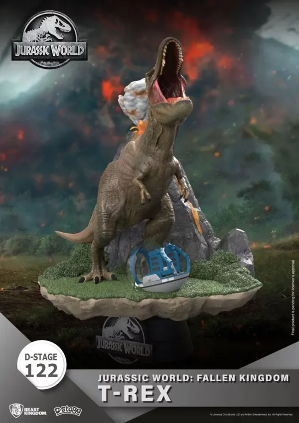 JURASSIC WORLD - Figurine T-Rex Diorama D-Stage 13 cm (Fallen Kingdom) – Image 2