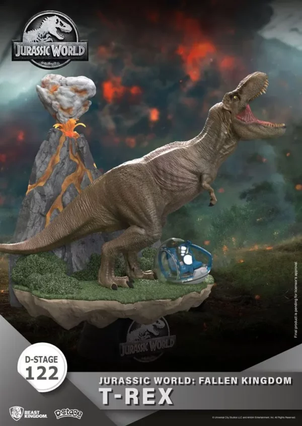 JURASSIC WORLD - Figurine T-Rex Diorama D-Stage 13 cm (Fallen Kingdom) – Image 3