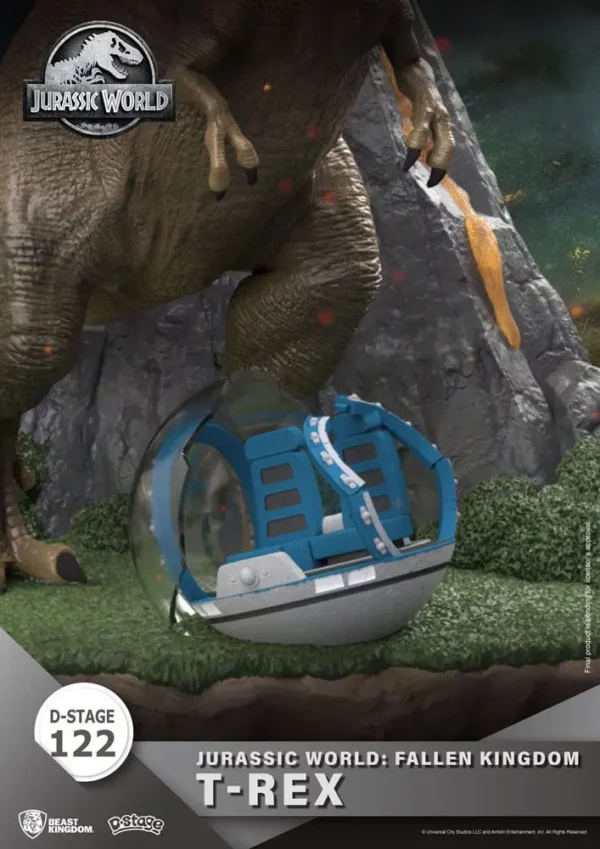 JURASSIC WORLD - Figurine T-Rex Diorama D-Stage 13 cm (Fallen Kingdom) – Image 6