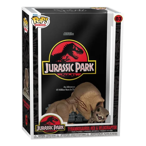 T-Rex vs Velociraptor - Figurine Jurassic Park Movie Poster POP! Supersized n°03 – Image 2