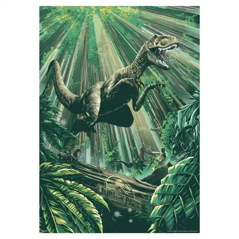 JURASSIC PARK - Litographie 30ème Anniversaire Jungle Art Limited Edition (42 x 30)