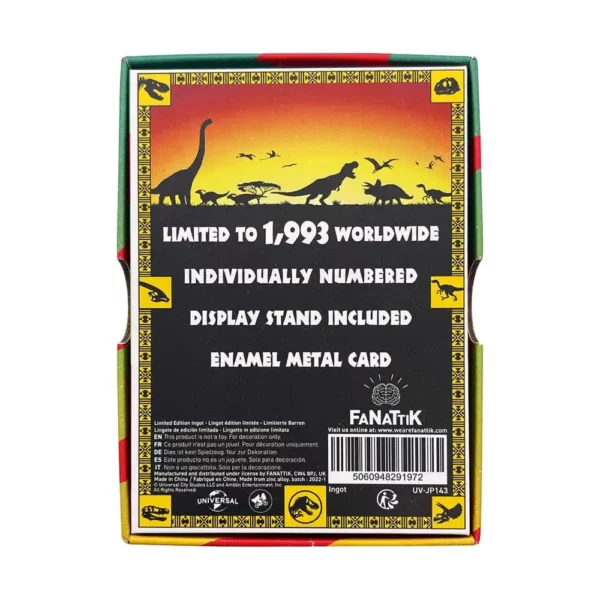 JURASSIC PARK - Lingot 30ème Anniversaire Jeep Limited Edition – Image 3