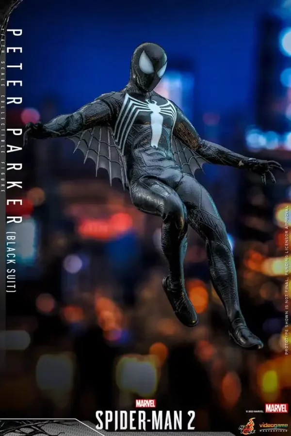 MARVEL – Figurine 1/6 Video Game Masterpiece Spider-Man (Black Suit) 30 cm – Image 3