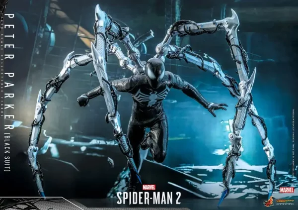 MARVEL – Figurine 1/6 Video Game Masterpiece Spider-Man (Black Suit) 30 cm – Image 5