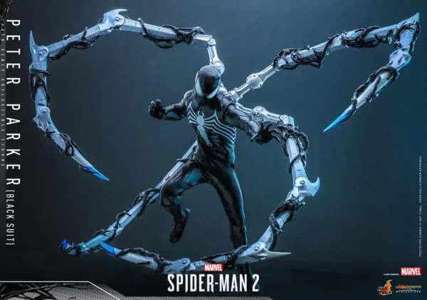 MARVEL – Figurine 1/6 Video Game Masterpiece Spider-Man (Black Suit) 30 cm – Image 6