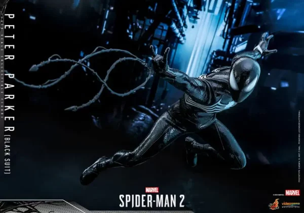 MARVEL – Figurine 1/6 Video Game Masterpiece Spider-Man (Black Suit) 30 cm – Image 9