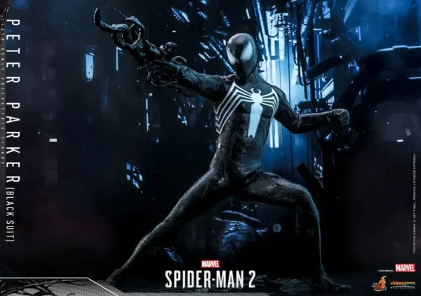 MARVEL – Figurine 1/6 Video Game Masterpiece Spider-Man (Black Suit) 30 cm – Image 10