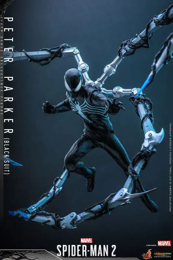 MARVEL – Figurine 1/6 Video Game Masterpiece Spider-Man (Black Suit) 30 cm – Image 13