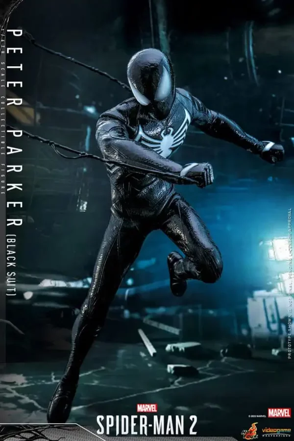 MARVEL – Figurine 1/6 Video Game Masterpiece Spider-Man (Black Suit) 30 cm – Image 14