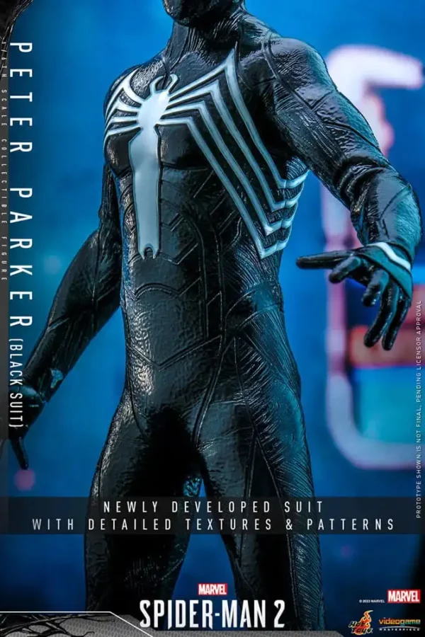 MARVEL – Figurine 1/6 Video Game Masterpiece Spider-Man (Black Suit) 30 cm – Image 15