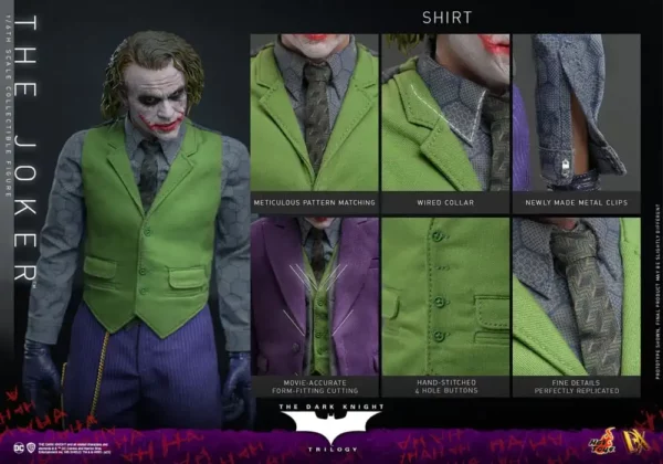 DC COMICS - Figurine DX 1/6 The Joker (The Dark Knight) 31 cm – Image 20