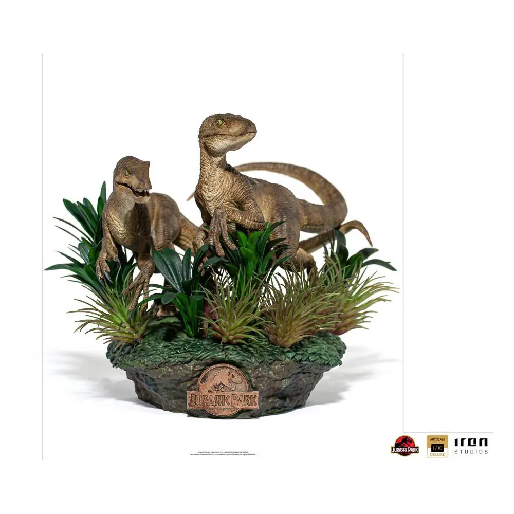 JURASSIC PARK - Statuette 1/10 Art Scale Just the Two Raptors 20 cm