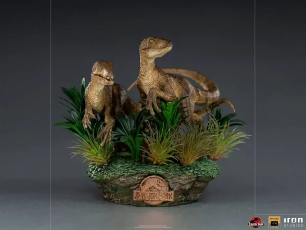 JURASSIC PARK - Statuette 1/10 Art Scale Just the Two Raptors 20 cm – Image 2