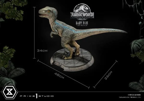 JURASSIC WORLD - Statuette 1/2 Prime Collectibles Baby Blue (Fallen Kingdom) 34 cm – Image 16