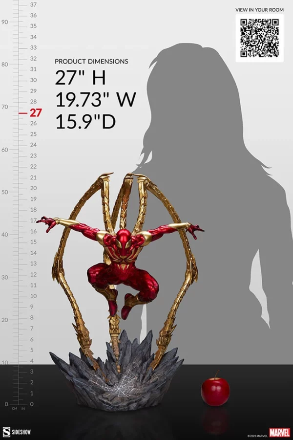 MARVEL - Statuette 1/4 Premium Format Spider-Man (Iron Spider) 68 cm – Image 6