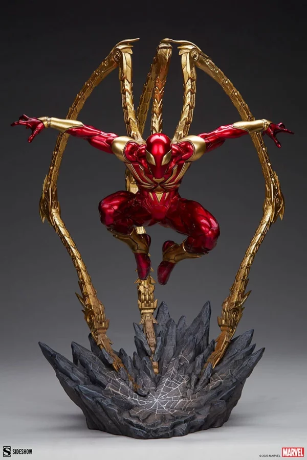 MARVEL - Statuette 1/4 Premium Format Spider-Man (Iron Spider) 68 cm – Image 7