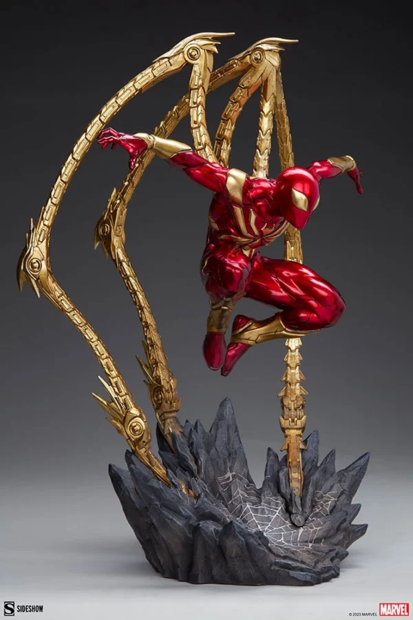 MARVEL - Statuette 1/4 Premium Format Spider-Man (Iron Spider) 68 cm – Image 8