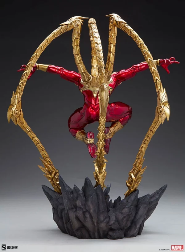 MARVEL - Statuette 1/4 Premium Format Spider-Man (Iron Spider) 68 cm – Image 9