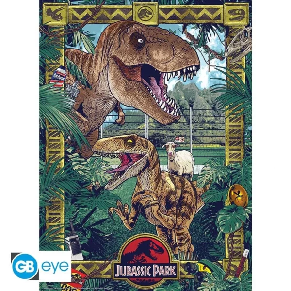 JURASSIC PARK - Set 2 Posters "Portes" & "Biodiversité" (52x38) – Image 2