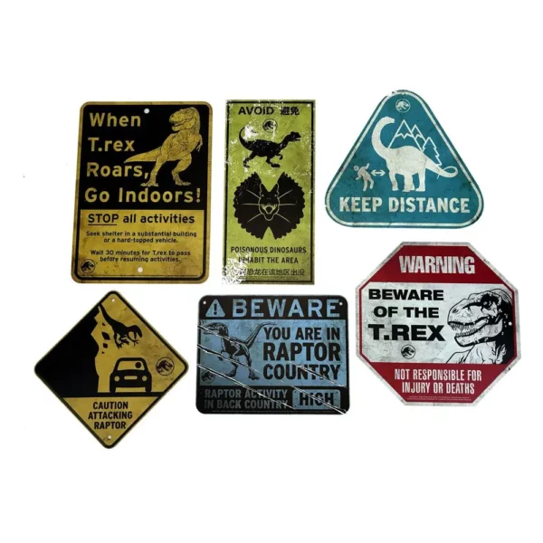 JURASSIC WORLD - Mini Répliques Warning Signs – Image 8